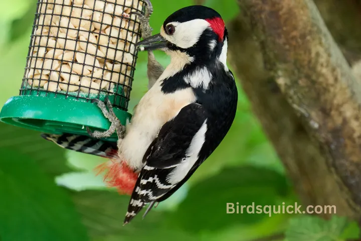 Bird feeder for wood peckers